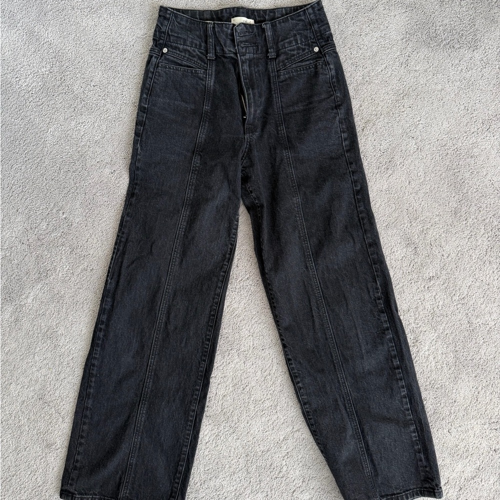 Universal Thread Black High-Rise Straight-Leg Jeans